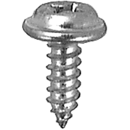 Auveco PAK FLAT TOP WSHR HD T.S., #8 X 1/2, ZINC, 4PK AP13708